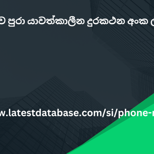 2024 ලොව පුරා යාවත්කාලීන දුරකථන අංක ලැයිස්තුව