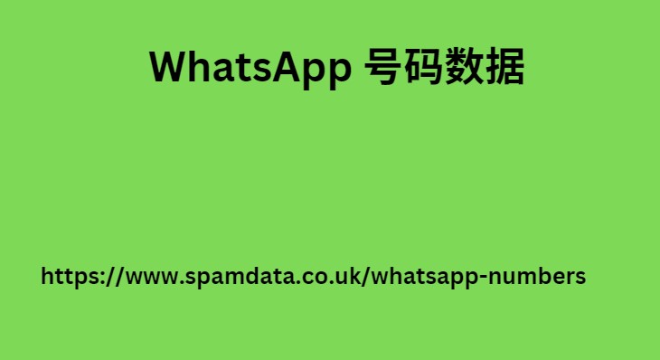 WhatsApp 号码数据