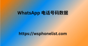 WhatsApp 电话号码数据