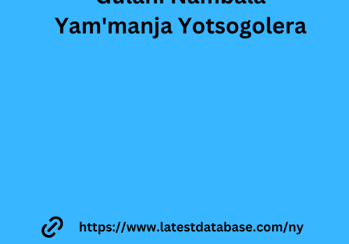 Gulani Nambala Yam'manja Yotsogolera