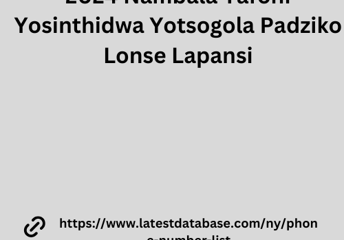 2024 Nambala Yafoni Yosinthidwa Yotsogola Padziko Lonse Lapansi