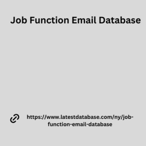 Job Function Email Database