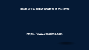 目标电话号码或电话营销数据 从 Varo数据 